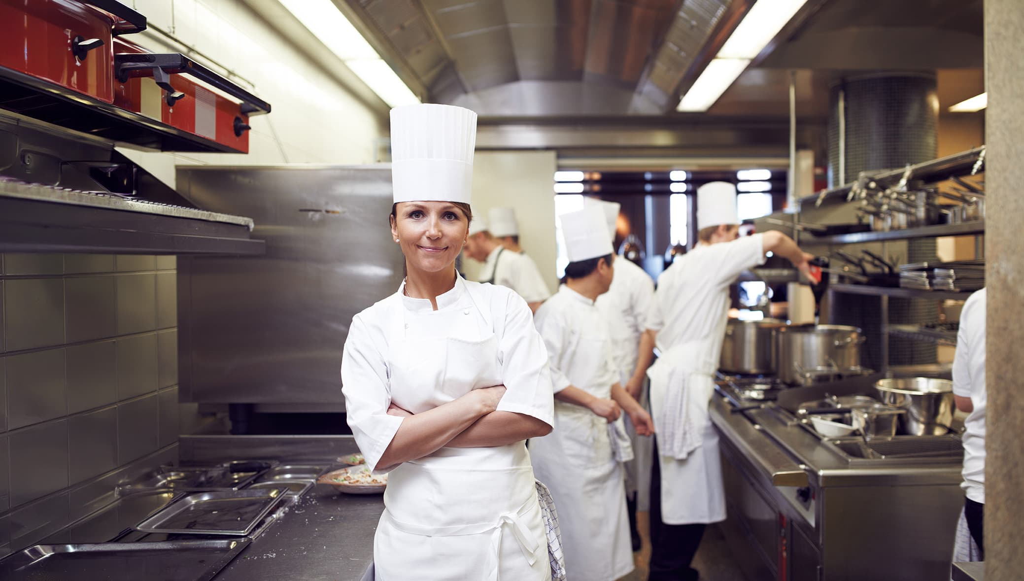 Chef en cocina